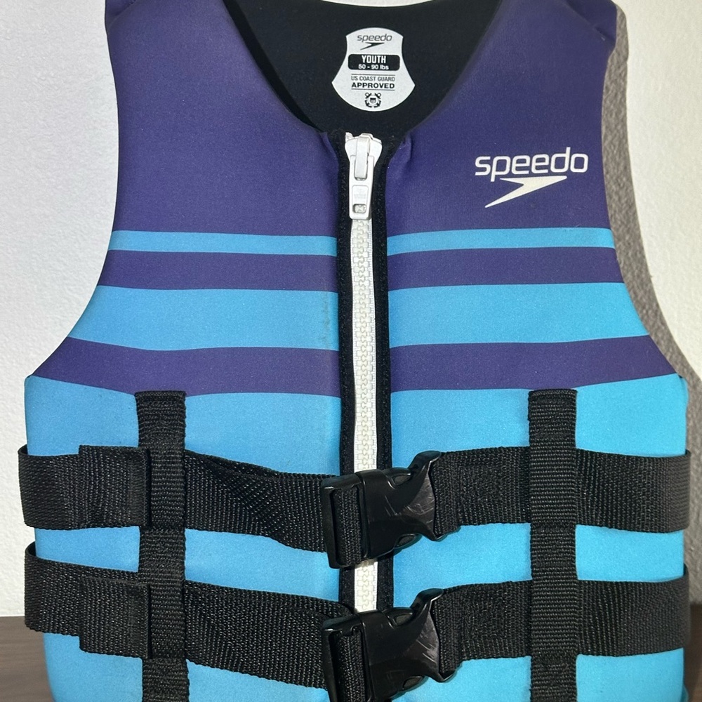 Speedo Purple and Black Youth Life Vest